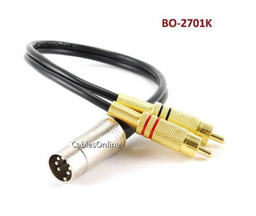 CablesOnline 1ft Ultra Flex 3.5mm Mono Audio Cable, Male To Male, Red (AM-101)