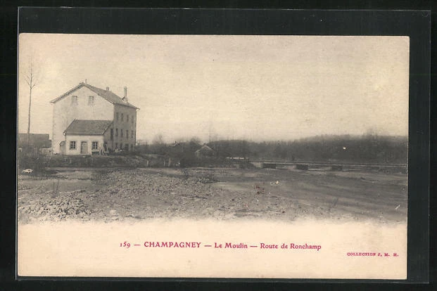 CPA Champagney, Le Moulin - Route de Ronchamp