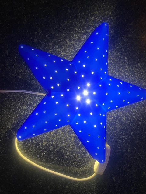 IKEA SMILA STJARNA camera da letto bambini luce notturna blu stella luce notturna