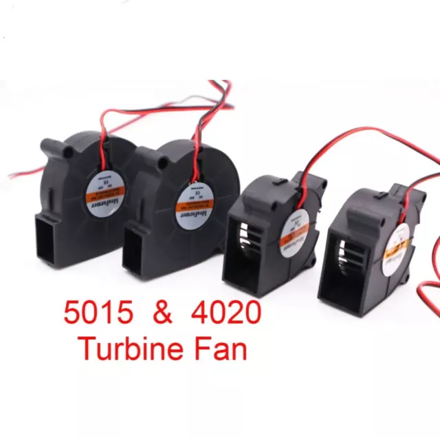 5015 4020 Turbine Blower Cooling Fan - 12V 24V - DC 3D Printer - Centrifugal