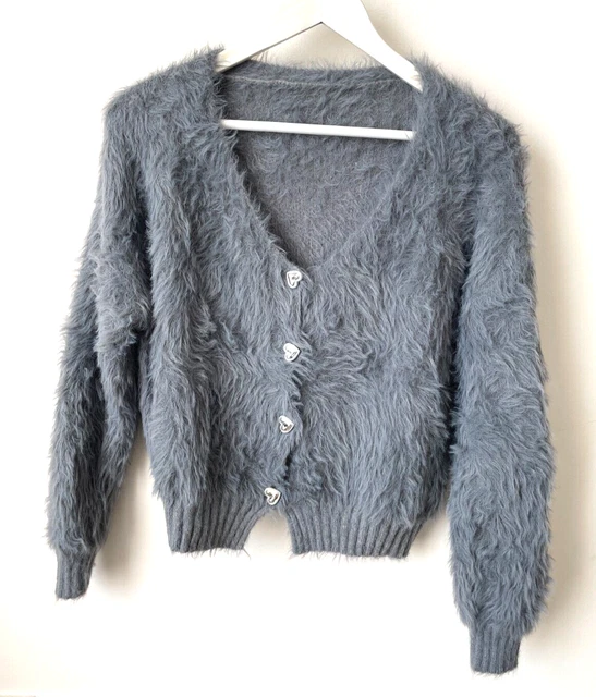 Gilet/cardigan rouge neuf taille L angora + cachemire marque Terry Lane (sg