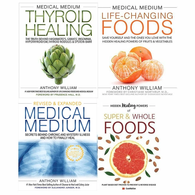 Anthony William Medical Medium 4 Collection Books Set Paperback NEW