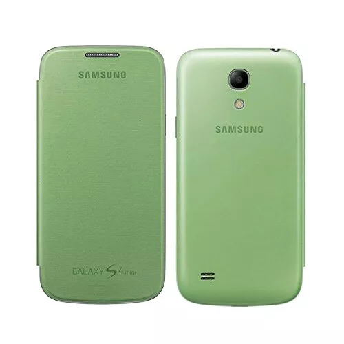 Original Samsung Galaxy S4 Mini Akkudeckel Flip Cover Case Hülle in Grün