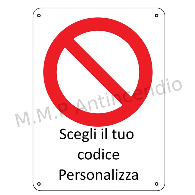 Cartello Segnaletico Sicurezza 10x15 Cm - Alluminio, Rosso, Conforme ISO 7010 - Foto 5