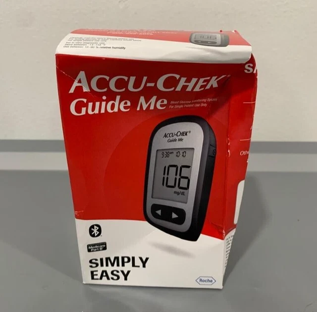 BLOOD GLUCOSE PRESSURE Monitoring Bluetooth System AccuChek Guide Me