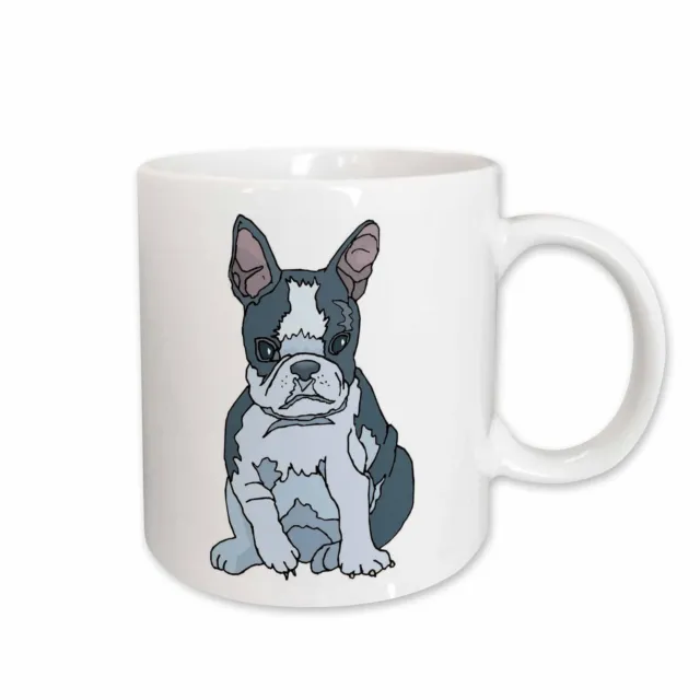 3dRose Cute and Cuddly Canine French Bulldog Pup Mug