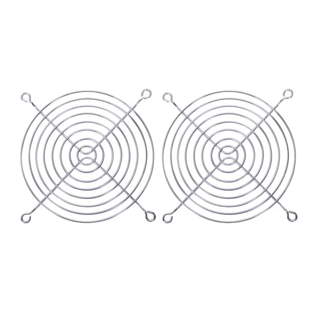 2 x filo metallico protezione dita griglia per 120 x 120 mm computer armadietto Luef6987