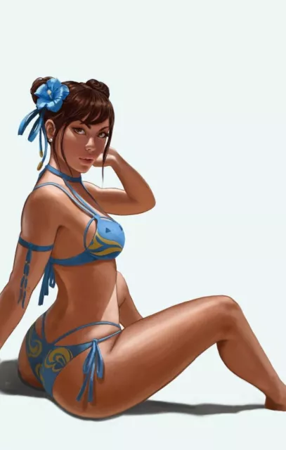 STREET FIGHTER SWIMSUIT #1 2022 Ivan Talavera White Virgin CHUN-LI NMM LTD 300 STREET FIGHTER SWIMSUIT #1 2022 Ivan Talavera White Virgin CHUN-LI NMM LTD 300