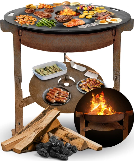 Feuerschale Mit Grillplatte 100 Cm