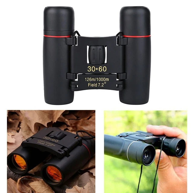 Bioculares potentes mini telescopio profesional de viaje HD 30x60