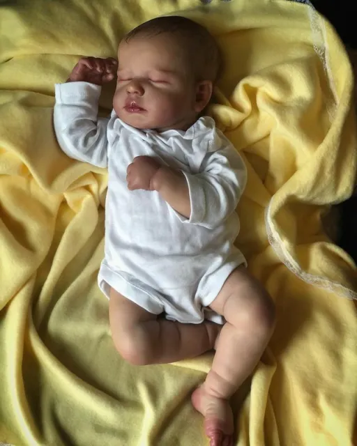 Bambola Reborn Reborn 50 cm neonato realistica vera soft touch da collezione arte reborn Regno Unito