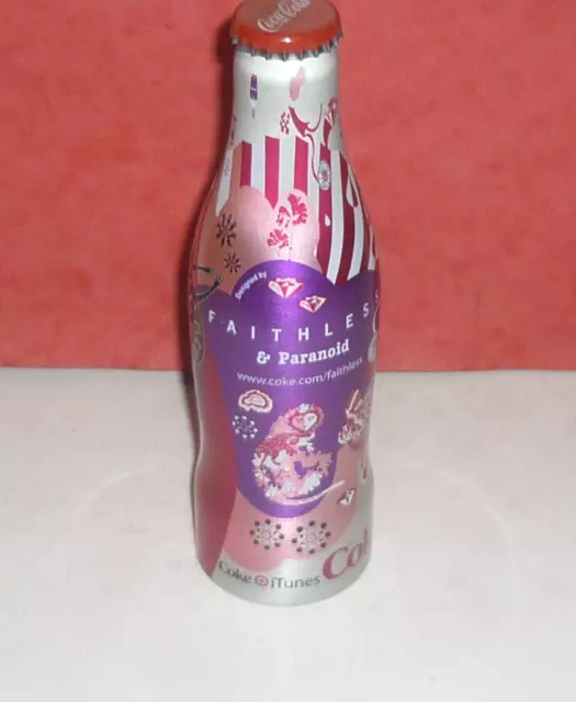 1 Coca Cola Bouteille  Bottle  Alu " Faithless " 2007  Belgique Full