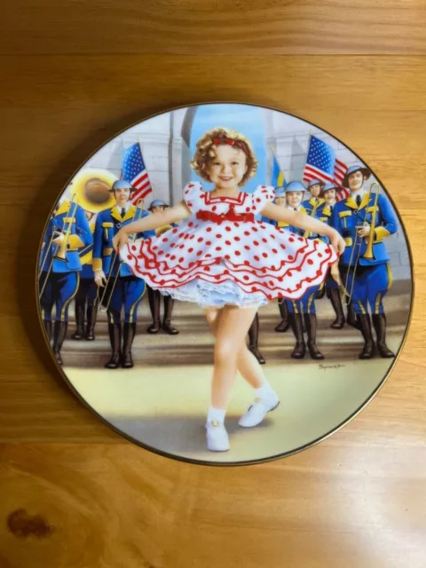  Shirley Temple "Stand Up And Cheer" 1934 Danbury Mint Decorative Plate 8.25” 