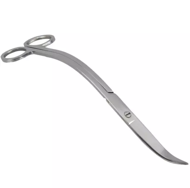 Wave S-Shaped Curved Stainless Steel Scissors for Aquascaping Long 25cm New