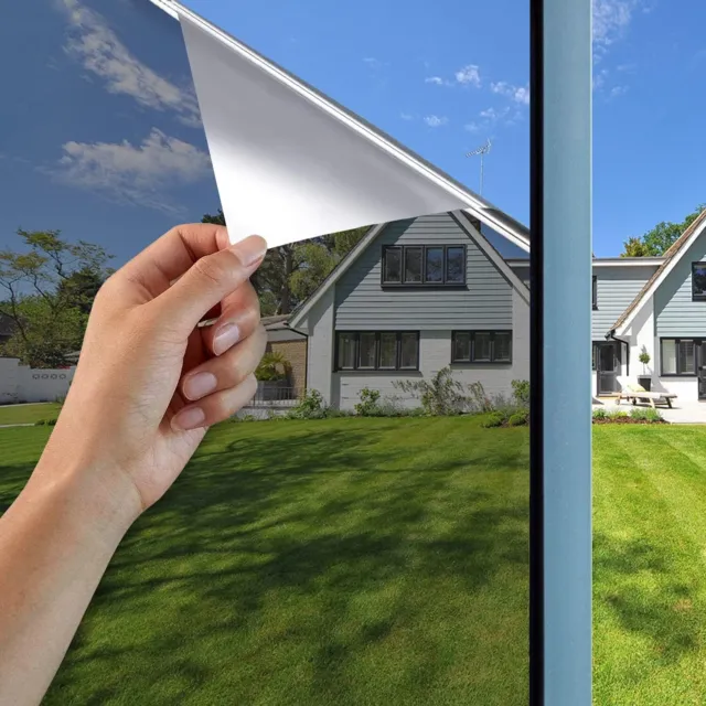Mirror Reflective One Way Window Film Privacy Glass Solar Tint Self-adhesive AU