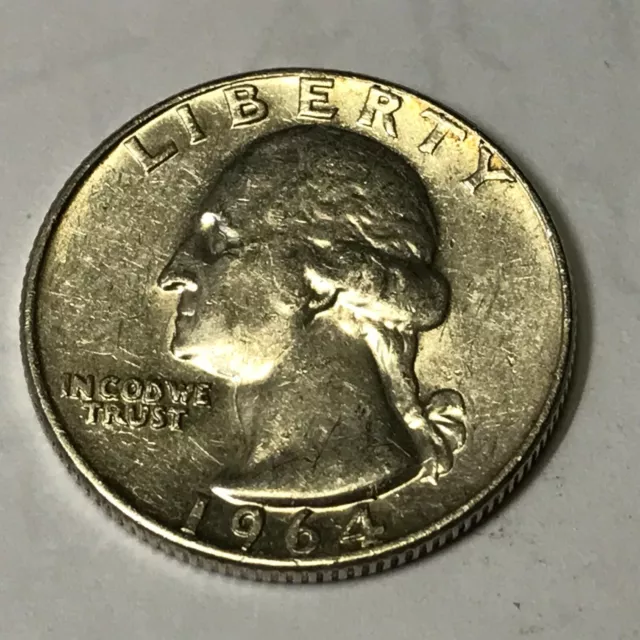 America - Stati Uniti Washington Quarter Dollar 1964  argento '900 GRAMMI 6,25