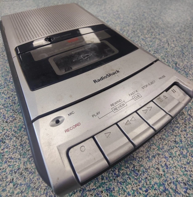Radio Shack Cassette Recorder Voice Activated VOX Desktop CTR-121 14-1128 VTG