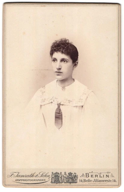 Fotografie F. Jamrath & Sohn, Berlin-SW, 14, Belle-Alliance-Strasse, 14, Portra