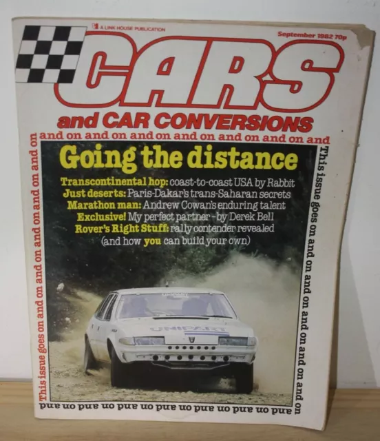 Cars & Car Conversions Magazine September 1982 used