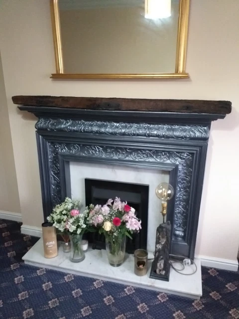 Mantels Direct Wallace 48" Floating Wood Fireplace Mantel Shelf - Smoke