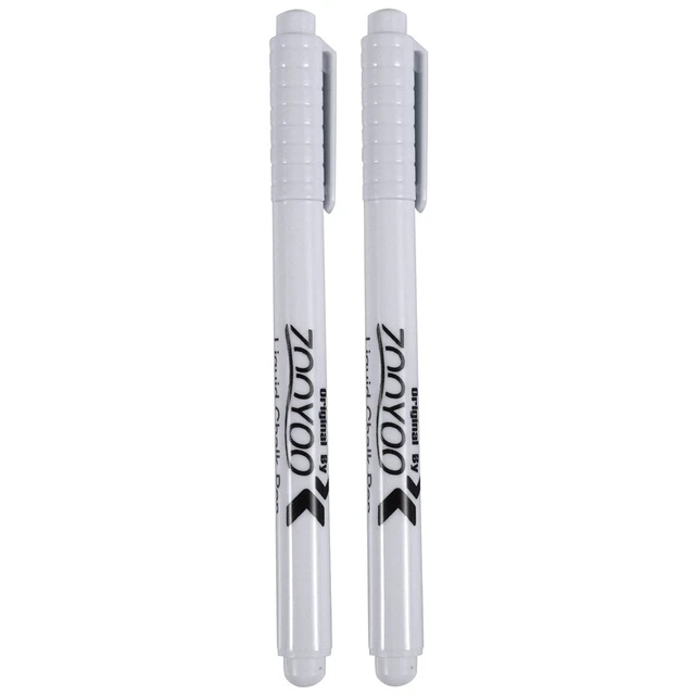 1X (2 piezas marcador de pluma de tiza líquida para ventana de vidrio pizarra blanca C8