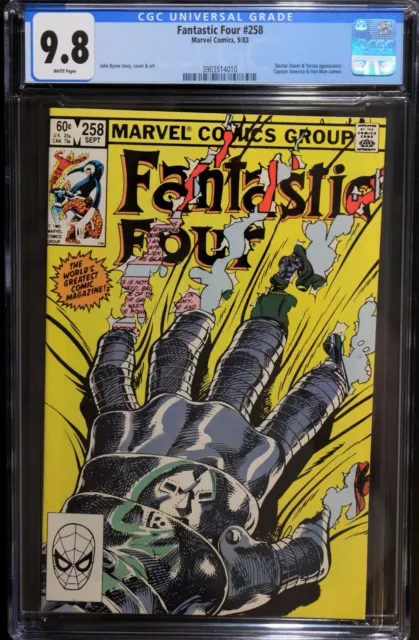 Fantastic Four #258 Cgc (9.8) Wp *Dr. Doom & Terrax App* Highest Graded Copy !!