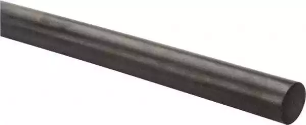 Neoprene Spring Blend Rubber Rod, 1-1/4" Diameter x 36" Long, 1,200 psi Tensile