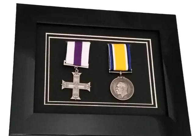 Medal Display Frame for World War Military or Sports Awards Medals Black