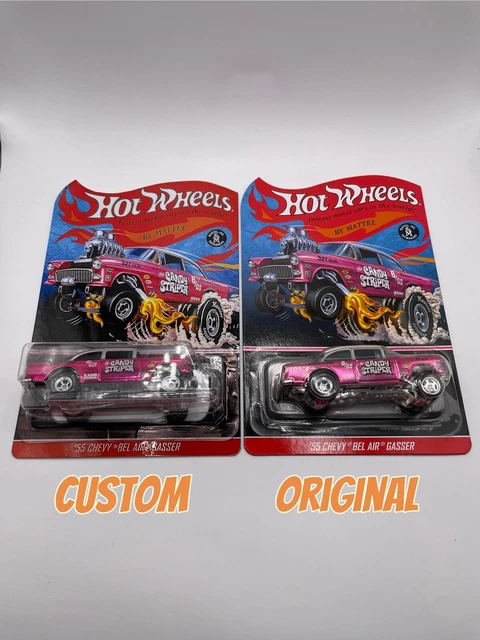 CUSTOM*- HOT WHEELS RLC Candy Striper 55 Chevy Bel Air Gasser