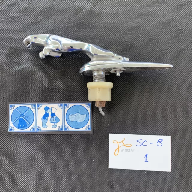 2000-2008 Genuine Jaguar S-Type X-Type Leaping Cat Hood Ornament Leaper Emblem