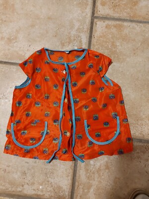 DEDERON NYLON KINDER Schürze Kittel Kleid DDR für Mädchen Vintage EUR