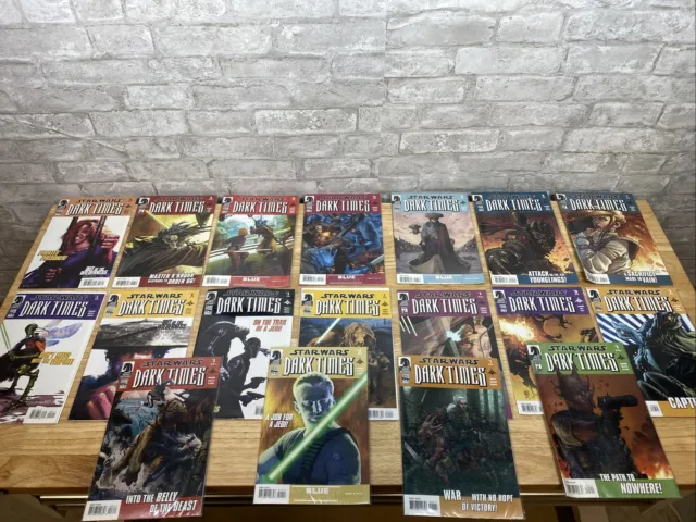Huge Lot Of 18 STAR WARS  DARK TIMES Comics All Bagged Minty Condition See Pics