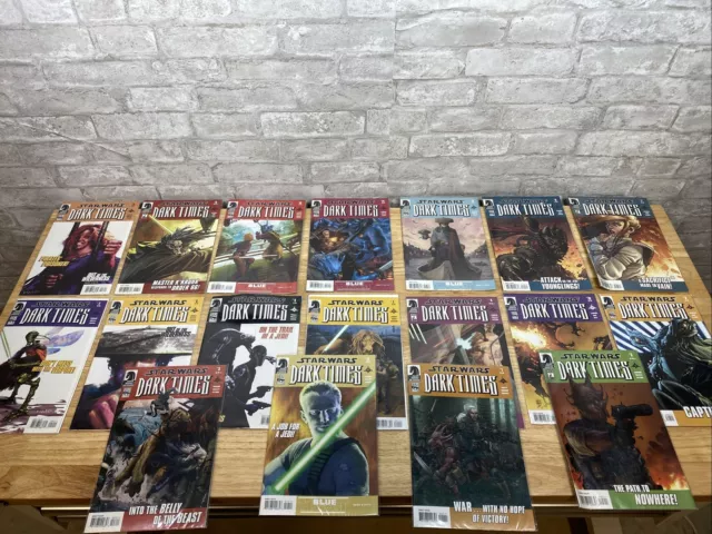 Huge Lot Of 18 STAR WARS  DARK TIMES Comics All Bagged Minty Condition See Pics