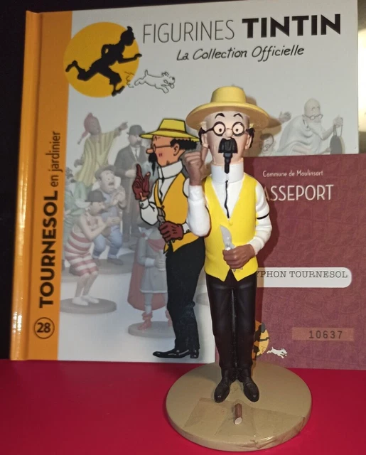 Figurine Tournesol En Jardinier – Tintin – Moulinsart – Collection Officielle (n°28)