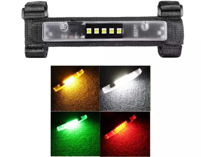 Universal Roll Bar Mount UTV ATV Interior LED Dome Light Green/Red/Amber/White