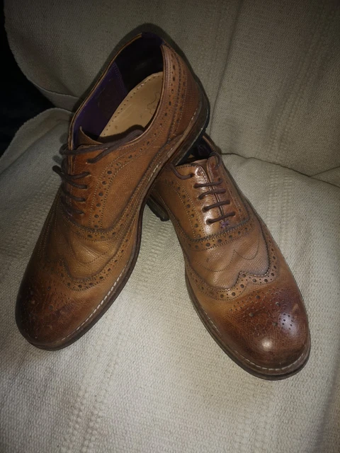 TED BAKER LONDON Rrp £150 Brown Suede Leather Derby Brogues  display picture 3