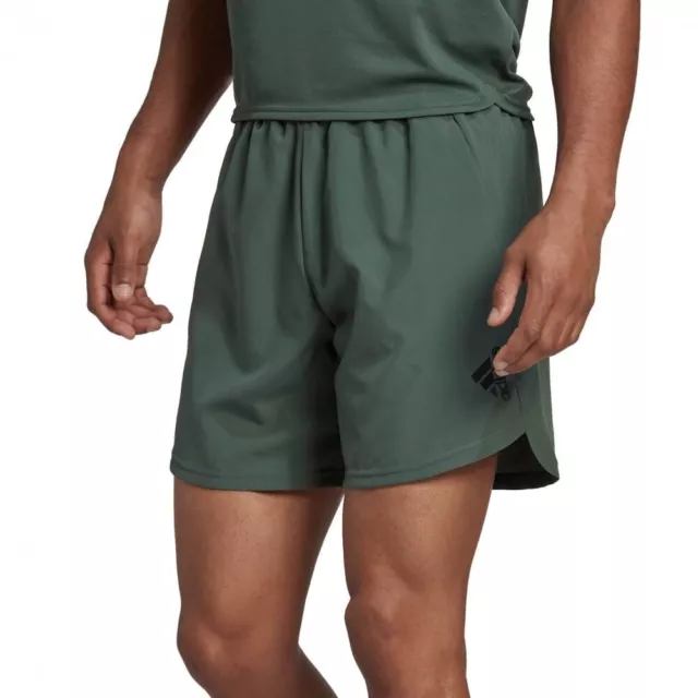 Mens Adidas Shorts Running Sports Gym Sports Fitness - Green