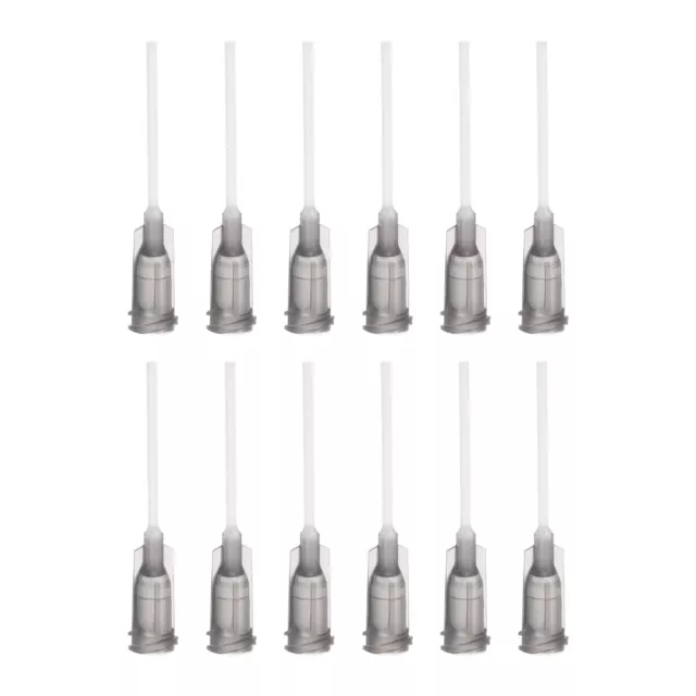 20Pcs 16G Dispensing Needles, 1" PTFE Needle Tips with Flexible Needle Grey