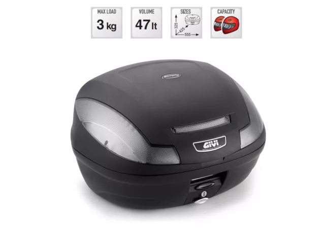 E470Nt Givi Simply Iii Tech Baule Bauletto Valigia Posteriore Serie Monolock 47L