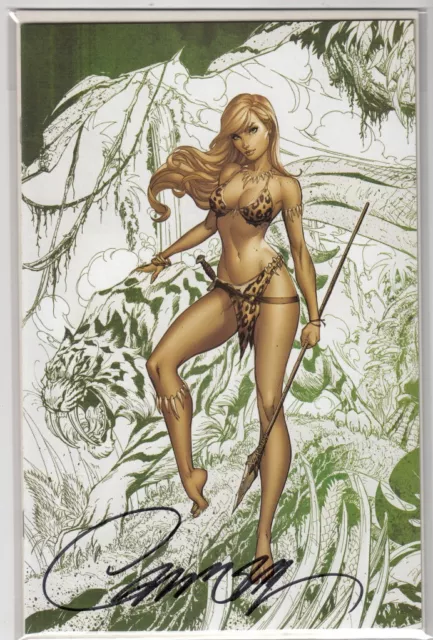 Uncanny X-Men #12 NM+ J Scott Campbell Shanna Virgin Sketch Variant E Signed COA
