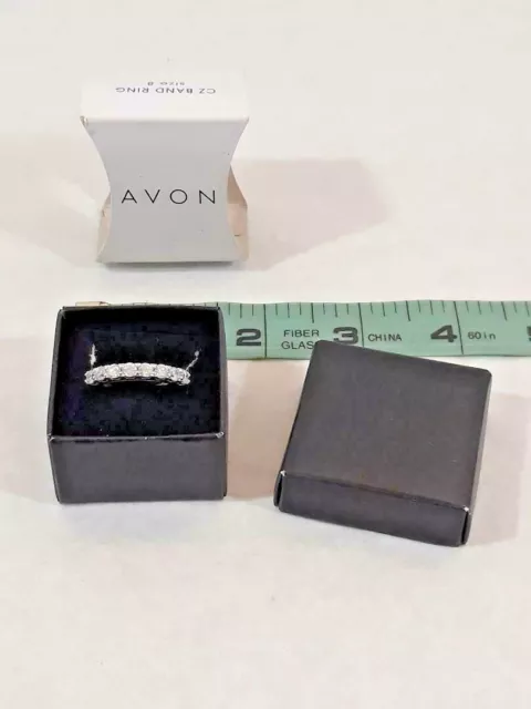 Vintage AVON CZ SPARKLING BAND RING SIZE 8 2009