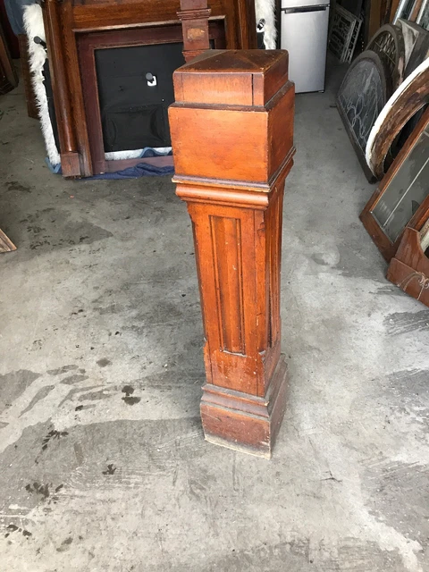 MAR shelf Antique Oak Newell post 48 x 9.5 x 9.5