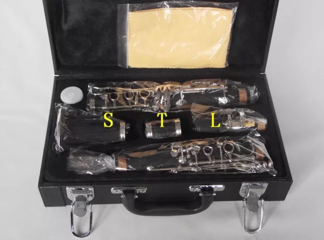 Professional New C key clarinet Ebonite Good material and sound