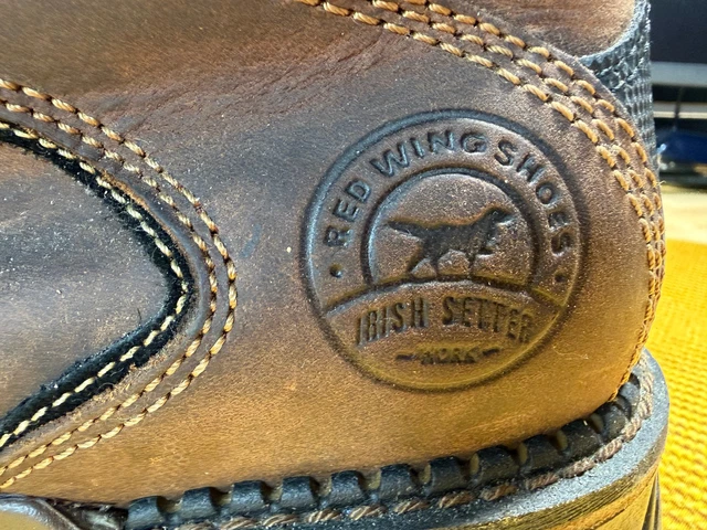 RED WING BOOTS Irish Setter Leather SafetyToe Lace Up 83402 Men 10D ...