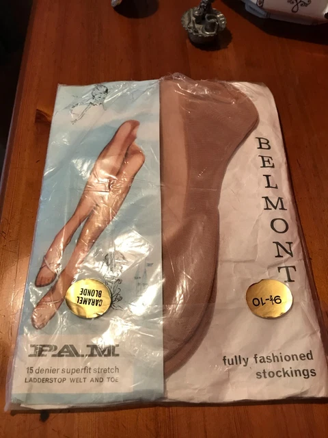 Original vintage Belmont fully fashioned seamed stockings
