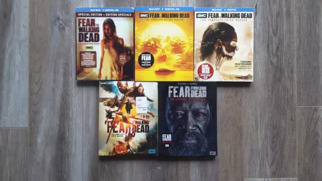 Fear The Walking Dead Seasons 1,2,3,5,6 Blu-Ray With Slipcover New Sealed