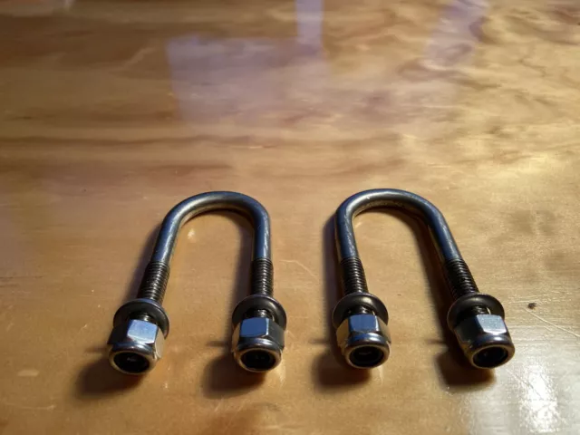 Triumph T20 Tiger Cub 2 Handlebar Clamps Stainless Heavyweight Forks - H660