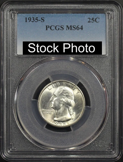 1935-S Washington Quarter PCGS MS-64