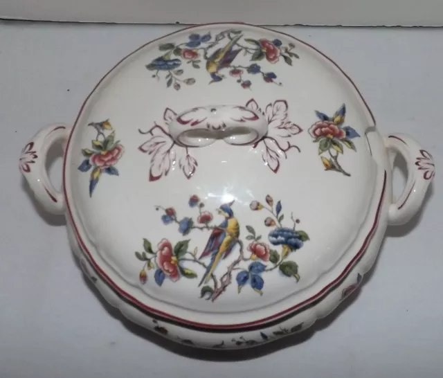 Villeroy & Boch Red "Phonix" PHOENIX Handled TUREEN w/ Cover (Germany) 2
