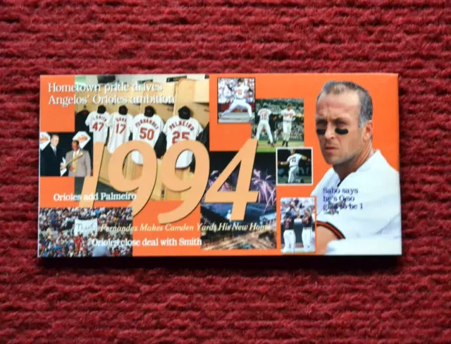 Cal Ripken 1994 Booklet Cover Photo Pic Pix Crown Gas Coupon Book Mint Oddball